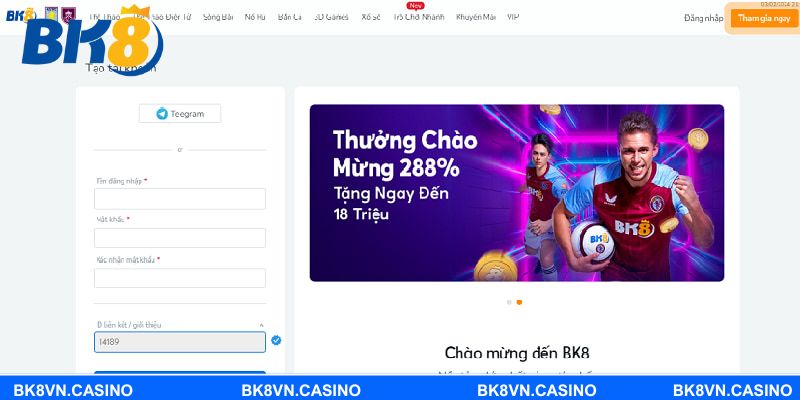 Cách đăng nhập BK8 nhanh – đơn giản nhất