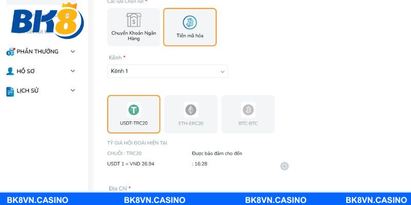 Rút tiền từ BK8 cần nắm rõ những quy định gì?